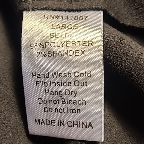 TCEC  sz L black fringed vest, Asymmetrical hem, 2 side pockets - Picture 7 of 11